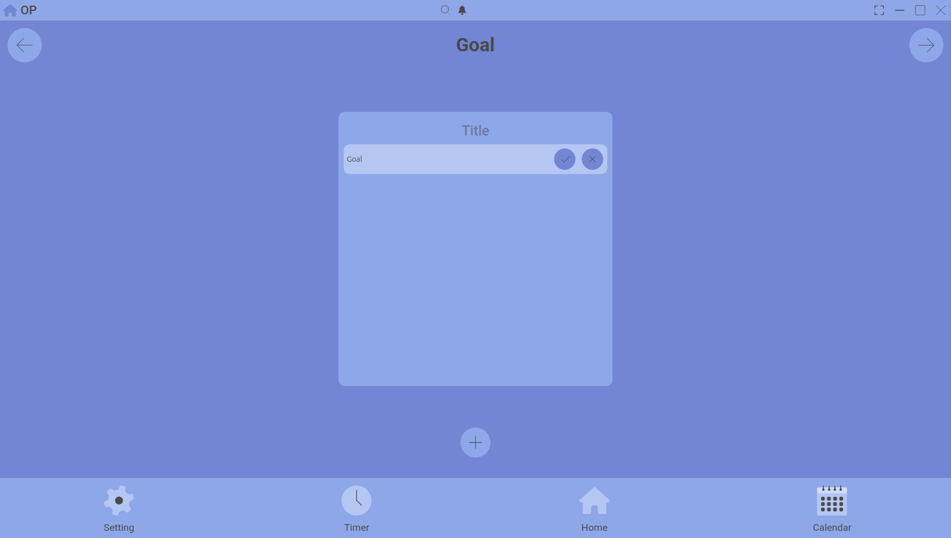 calendar goal